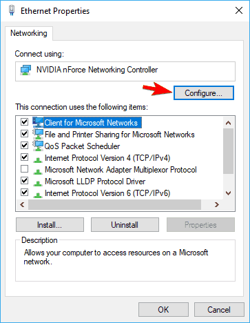 Ethernet Doesn’t Have a Valid IP Configuration