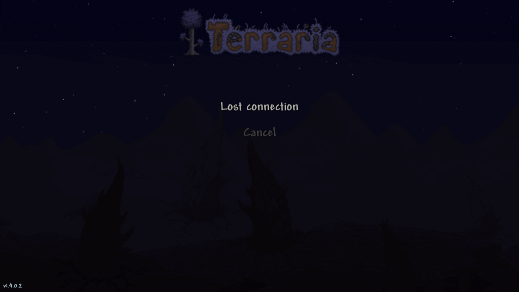 terraria lost connection