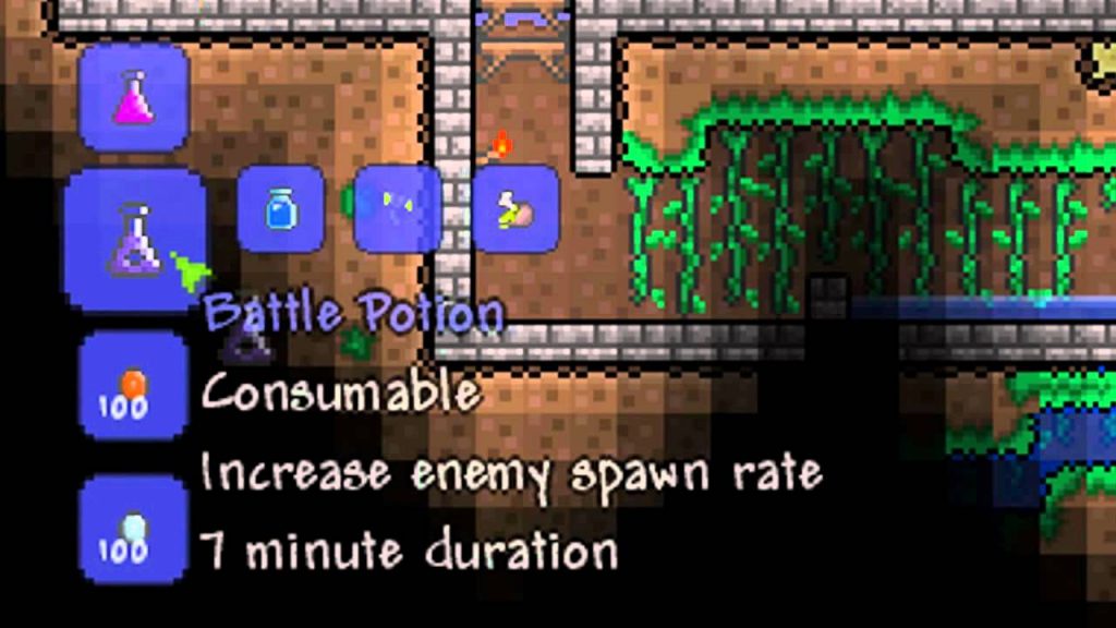 Terraria Battle Potion – Know How to Craft and Use
