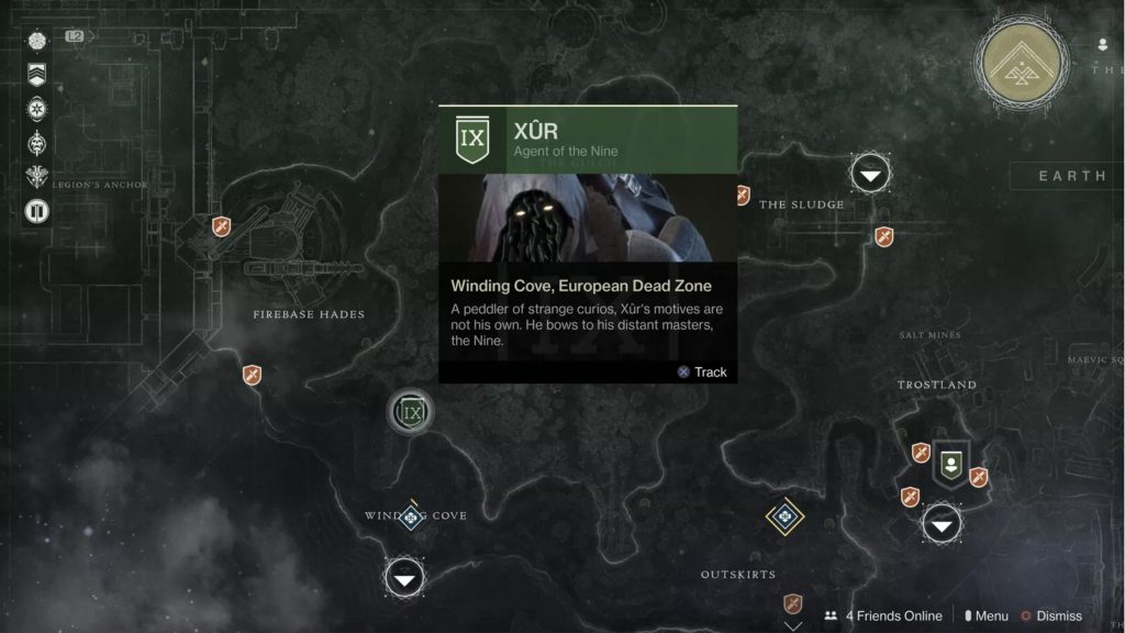 What is Destiny 2 Xur Location Jan 8 To Jan 12