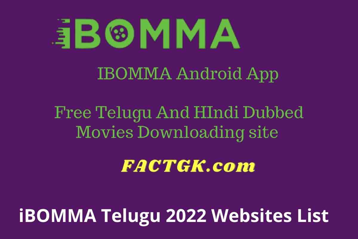 iBOMMA Telugu 2022 Websites List