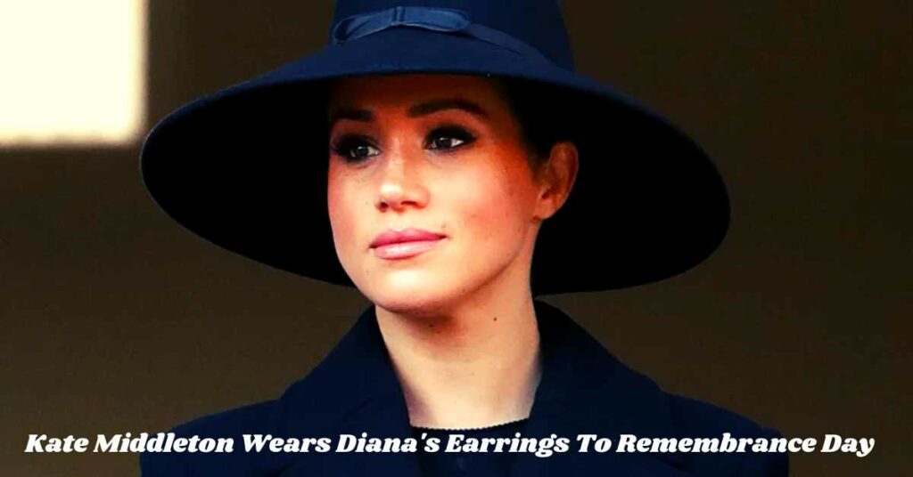 Kate Middleton Wears Diana's Earrings To Remembrance Day