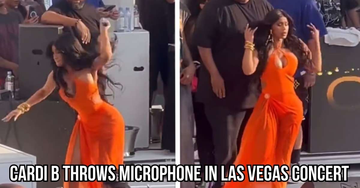 Cardi B Throws Microphone in Las Vegas Concert