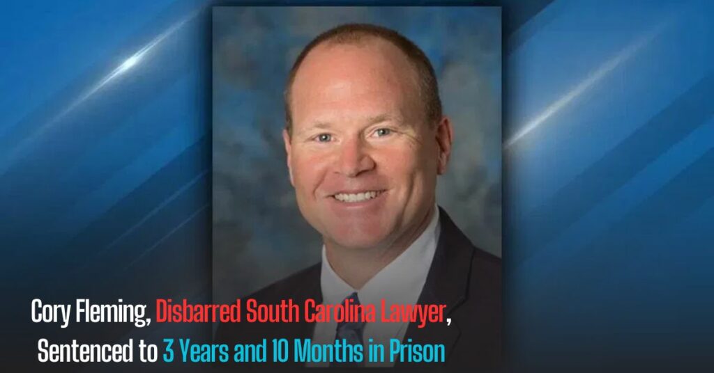 Cory Fleming, Disbarred South Carolina Lawyer, Sentenced to 3 Years and 10 Months in Prison